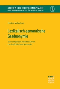 Abbildung von: Lexikalisch-semantische Graduonymie - Narr Francke Attempto Verlag