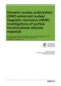 Cover: Dynamic nuclear polarization (DNP) enhanced nuclear magnetic resonance (NMR) investigations of surface functionalized cellulose materials - Mensch & Buch