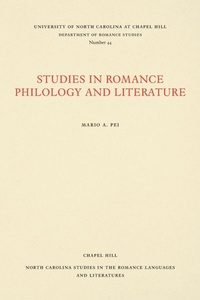 Abbildung von: Studies in Romance Philology and Literature - The University of North Carolina Press