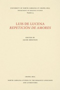 Cover: Luis De Lucena Repeticion De Amores - The University of North Carolina Press