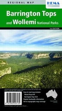 Abbildung von: Barrington Tops and Wollemi NP hema - Hema Maps Pty.Ltd