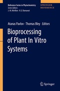 Cover: Bioprocessing of Plant In Vitro Systems - Springer