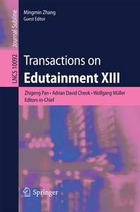 Enlarge image Cover: Transactions on Edutainment XIII - Springer