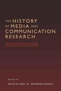 Cover: The History of Media and Communication Research - Peter Lang Verlag