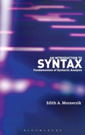 Cover: An Introduction to Syntax - Continuum International Publishing Group Ltd.
