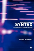 Cover: An Introduction to Syntax - Continuum International Publishing Group Ltd.