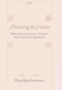 Enlarge image Cover: Meaning and Criteria - Peter Lang Verlag