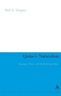 Cover: Quine's Naturalism - Continuum International Publishing Group Ltd.