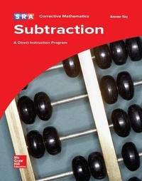 Enlarge image Cover: Corrective Mathematics Subtraction, Additional Answer Key - SRA/McGraw-Hill