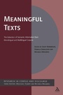 Cover: Meaningful Texts - Continuum International Publishing Group Ltd.