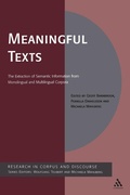 Cover: Meaningful Texts - Continuum International Publishing Group Ltd.