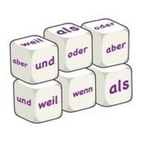 Enlarge image Cover: German Conjunctions (pack of 6 dice) - Linguascope