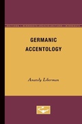 Cover: Germanic Accentology - University of Minnesota Press