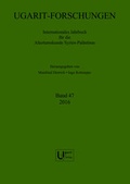 Cover: Ugarit-Forschungen. Jahrbuch / Ugarit-Forschungen 47 (2016) - Ugarit