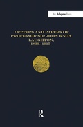 Cover: Letters and Papers of Professor Sir John Knox Laughton, 1830-1915 - Navy Records Society