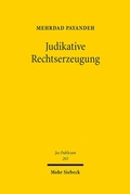 Cover: Judikative Rechtserzeugung - Mohr Siebeck