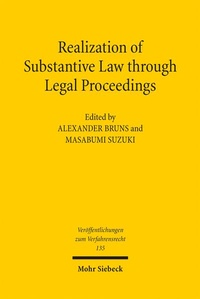 Enlarge image Cover: Realization of Substantive Law through Legal Proceedings - Mohr Siebeck