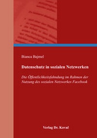 Abbildung von: Datenschutz in sozialen Netzwerken - Kovac, Dr. Verlag