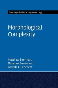 Enlarge image Cover: Morphological Complexity - Cambridge University Press