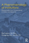 Cover: A Phenomenology of Institutions - Routledge