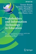 Cover: Stakeholders and Information Technology in Education - Springer