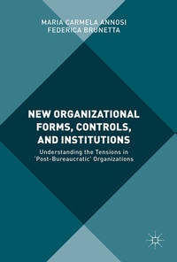 Abbildung von: New Organizational Forms, Controls, and Institutions - Palgrave Macmillan