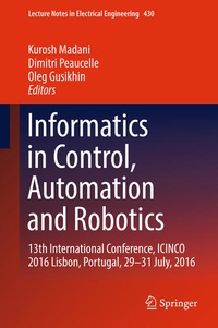 Enlarge image Cover: Informatics in Control, Automation and Robotics - Springer