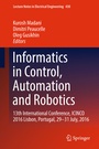 Cover: Informatics in Control, Automation and Robotics - Springer