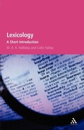 Cover: Lexicology - Continuum International Publishing Group Ltd.
