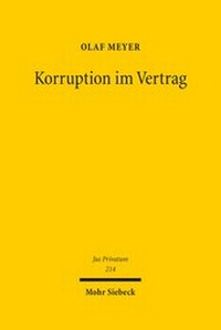 Abbildung von: Korruption im Vertrag - Mohr Siebeck