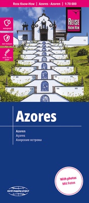 Abbildung von: Reise Know-How Landkarte Azoren / Azores (1:70.000) - Reise Know-How Verlag Peter Rump GmbH