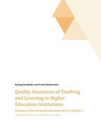 Enlarge image Cover: Quality Assurance of Teaching and Learning in Higher Education Institutions - tredition