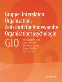 Abbildung von: Gruppe. Interaktion. Organisation. Zeitschrift für Angewandte Organisationspsychologie (GIO) - Springer