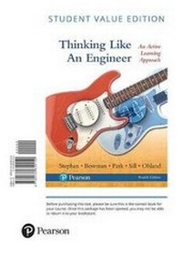 Enlarge image Cover: Thinking Like an Engineer - Pearson