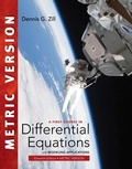 Cover: A First Course in Differential Equations with Modeling Applications, International Metric Edition - Brooks/Cole