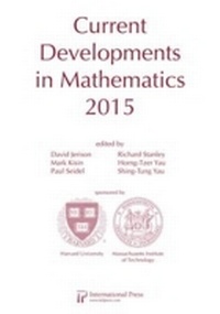 Enlarge image Cover: Current Developments in Mathematics, 2015 - International Press of Boston Inc