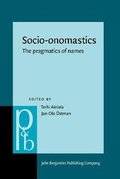 Cover: Socio-onomastics - John Benjamins Publishing Co
