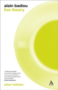 Cover: Alain Badiou: Live Theory - Continuum International Publishing Group Ltd.