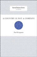 Cover: A Country Is Not a Company - Harvard Business Review Press