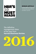Cover: HBR's 10 Must Reads 2016 - Harvard Business Review Press