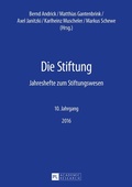 Cover: Die Stiftung - Peter Lang Verlag