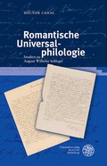 Cover: Romantische Universalphilologie - Universit&auml;tsverlag Winter