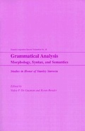 Cover: Grammatical Analysis - University of Hawai'i Press