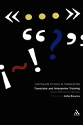 Cover: Translator and Interpreter Training - Continuum International Publishing Group Ltd.