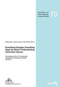 Cover: Everything Changes, Everything Stays the Same? Understanding Information Spaces - H&uuml;lsbusch, W