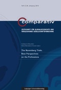 Cover: The Nuremberg Trials. New Perspectives on the Professions - Leipziger Uni-Vlg
