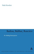 Cover: Badiou, Balibar, Ranciere - Continuum International Publishing Group Ltd.