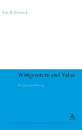 Cover: Wittgenstein and Value - Continuum International Publishing Group Ltd.