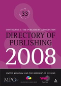 Cover: Directory of Publishing 2008 - Continuum International Publishing Group Ltd.
