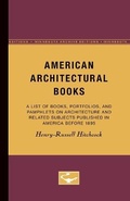 Cover: American Architectural Books - University of Minnesota Press